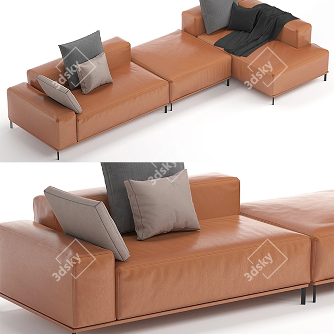 Buenavista Modern Sofa Set 3D model image 2