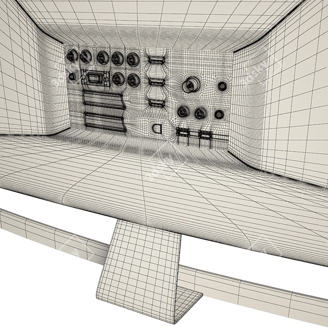 Immersive HD TV: Flat and Curved 3D model image 3