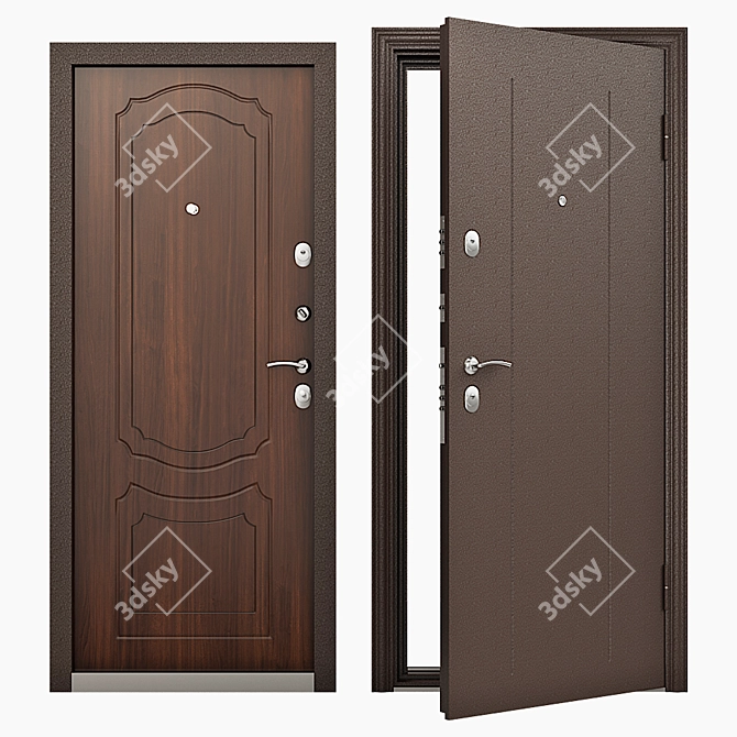 Reliable Entrance Door Torex Series Delta M 10 RGSO, D1 3D model image 1