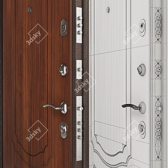 Reliable Entrance Door Torex Series Delta M 10 RGSO, D1 3D model image 2