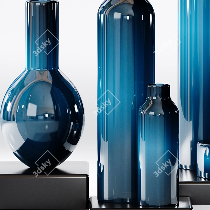 Versatile Decorative Vase Set (3ds Max 2012-2018) 3D model image 3