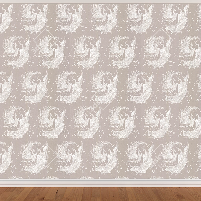 Seamless Wallpaper Set - 3 Colors 3D model image 2