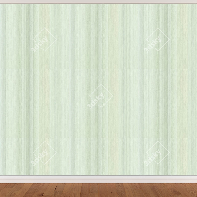 Seamless Wallpaper Set: 3 Colors 3D model image 3