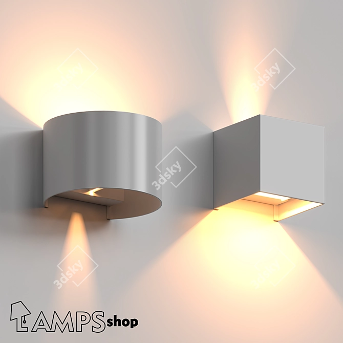 Modern LED Wall Lamps - WB7013 3D model image 1