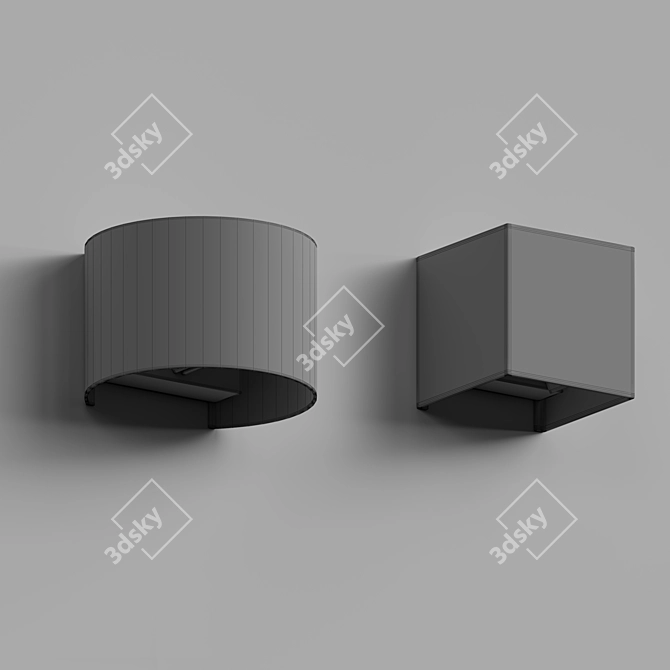 Modern LED Wall Lamps - WB7013 3D model image 2