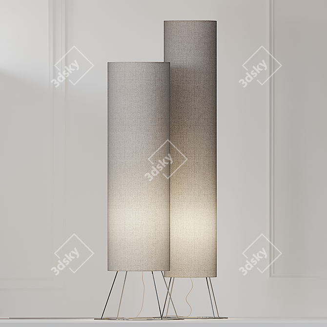 Elevate your space with Adriani e Rossi CILINDRO floor lamp 3D model image 1