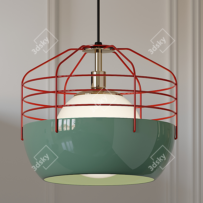 Sleek City Pendant Light: Jonah Takagi 3D model image 2