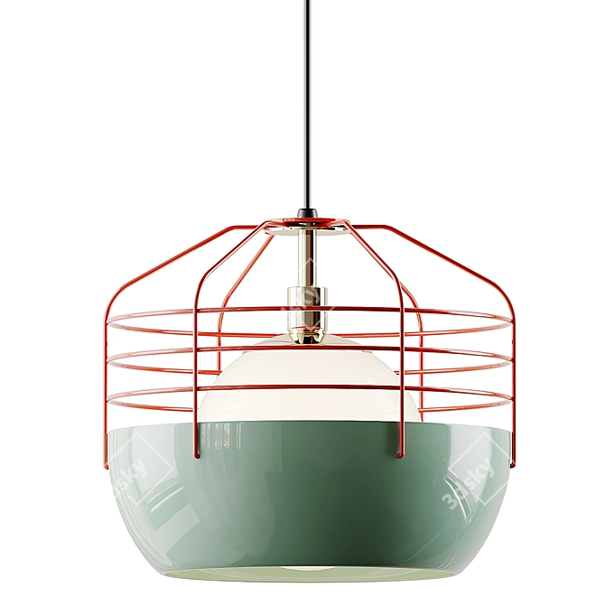 Sleek City Pendant Light: Jonah Takagi 3D model image 6