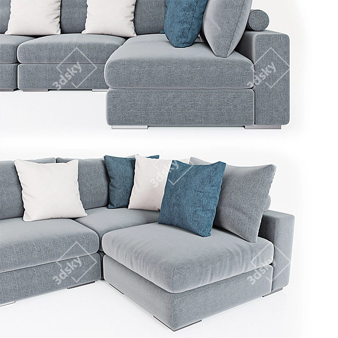 Modular Soho Sofa: Stylish and Versatile 3D model image 2