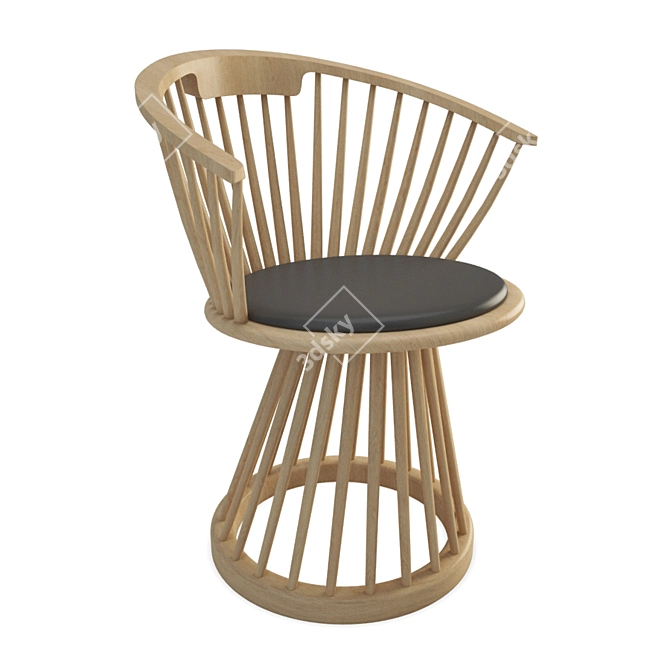 British-Inspired Wooden Furniture 3D model image 2
