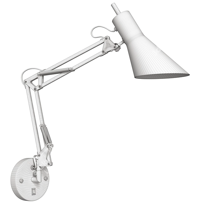 Norden 70086/1 White Metal Wall Lamp 3D model image 3