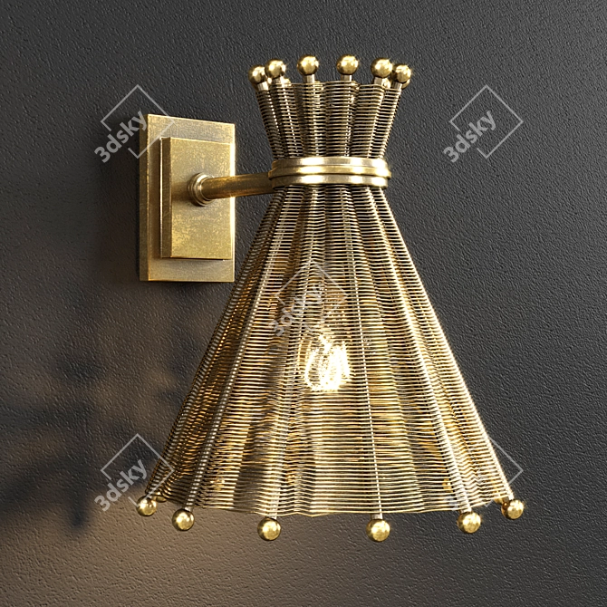 Tropical Glow Sconce by Eichholtz 3D model image 1