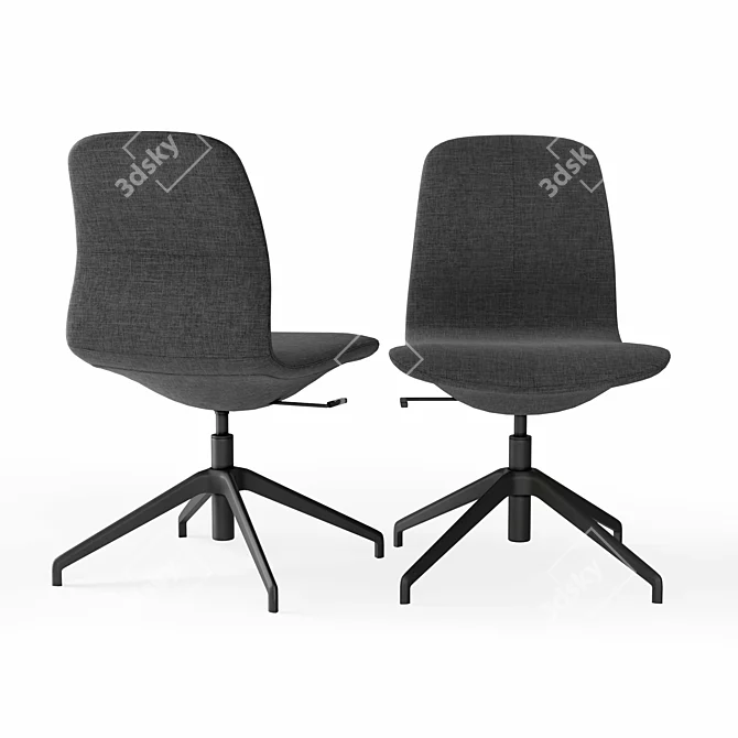 LÅNGFJÄLL Conference Chair: Comfortable and Stylish 3D model image 2