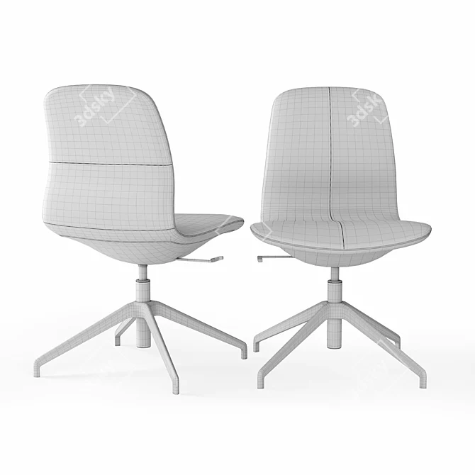 LÅNGFJÄLL Conference Chair: Comfortable and Stylish 3D model image 3