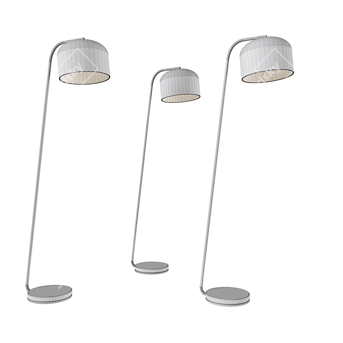 Elegant Pernille Floor Lamp 3D model image 2