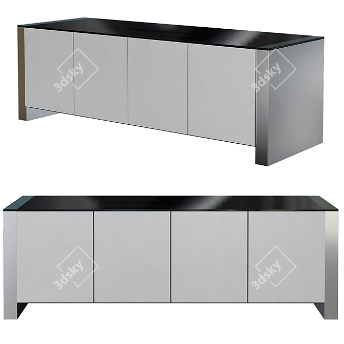 Elegant VERTIGO Sideboard: Chic Storage Solution 3D model image 1