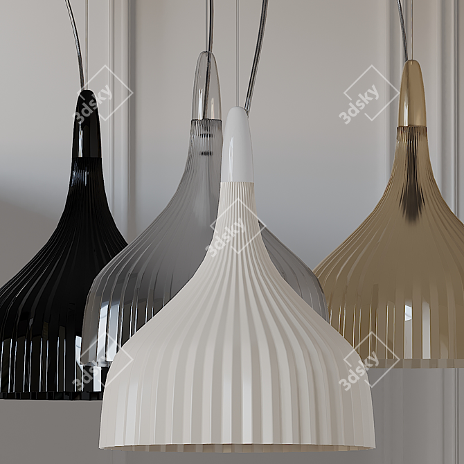 Kartell E' Pendant: Stylish Ceiling Light 3D model image 1