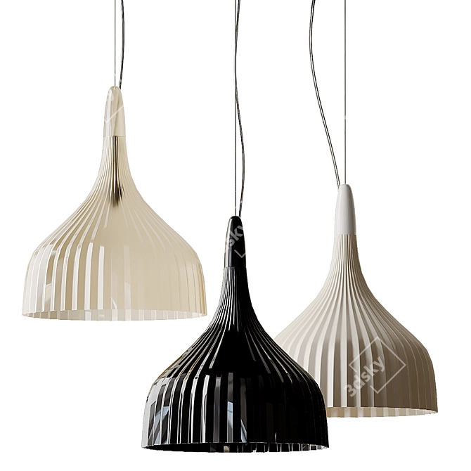 Kartell E' Pendant: Stylish Ceiling Light 3D model image 6