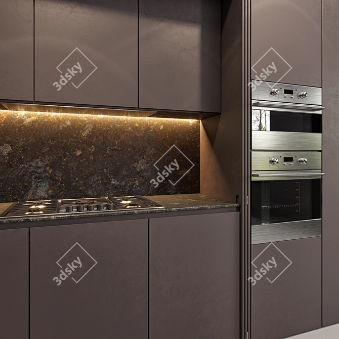 Modern German kitchen: Leicht 3D model image 2