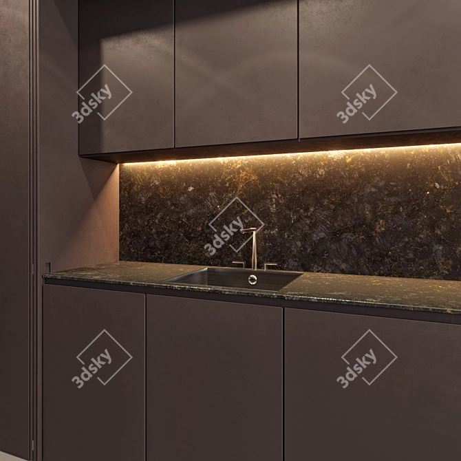 Modern German kitchen: Leicht 3D model image 3