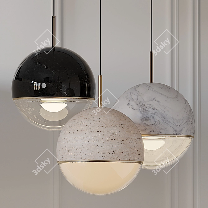 Wandering Star Pendant Light 3D model image 1