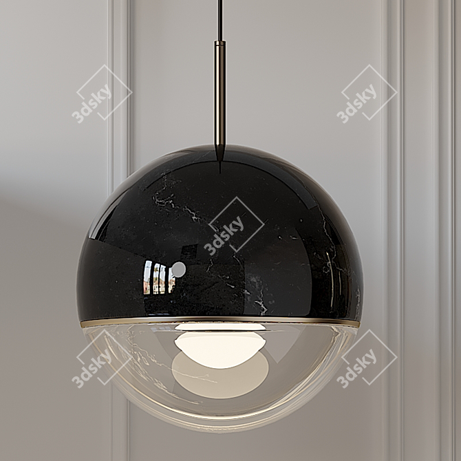 Wandering Star Pendant Light 3D model image 2