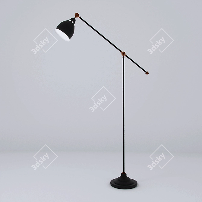 Modern Braccio Floor Lamp 3D model image 1