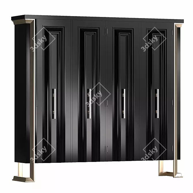 Luxurious Closet Organizer 3D model image 2