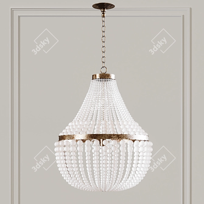 Glamorous Chanteuse Chandelier: Stunning Design & Exquisite Craftsmanship 3D model image 1