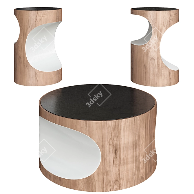 Elegance Redefined: Boden Minotti Coffee Tables 3D model image 1