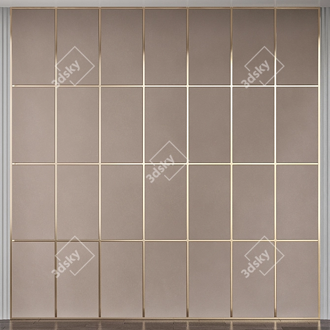 Modern 3D Wall Panel 3D model image 1