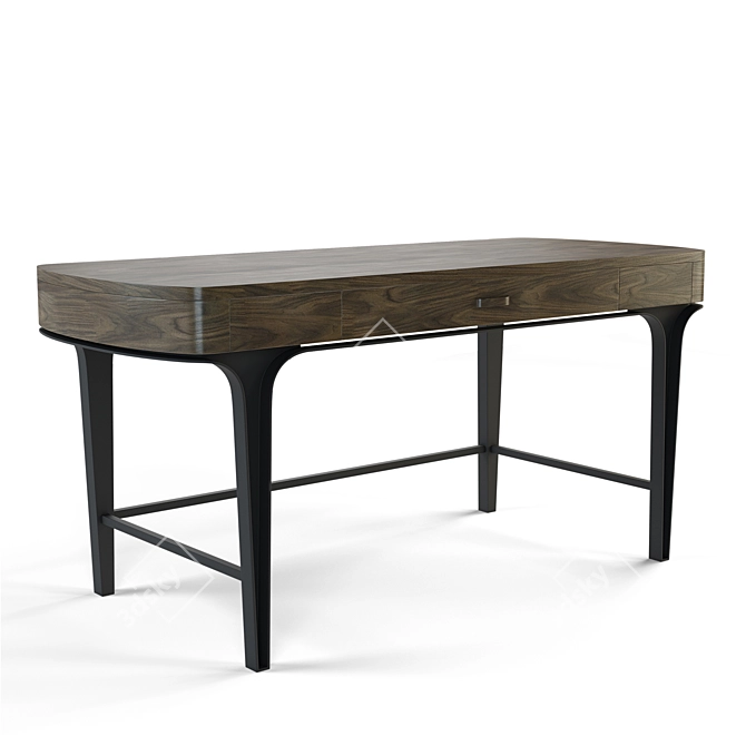 Elegant Arles Writing Desk 3D model image 1