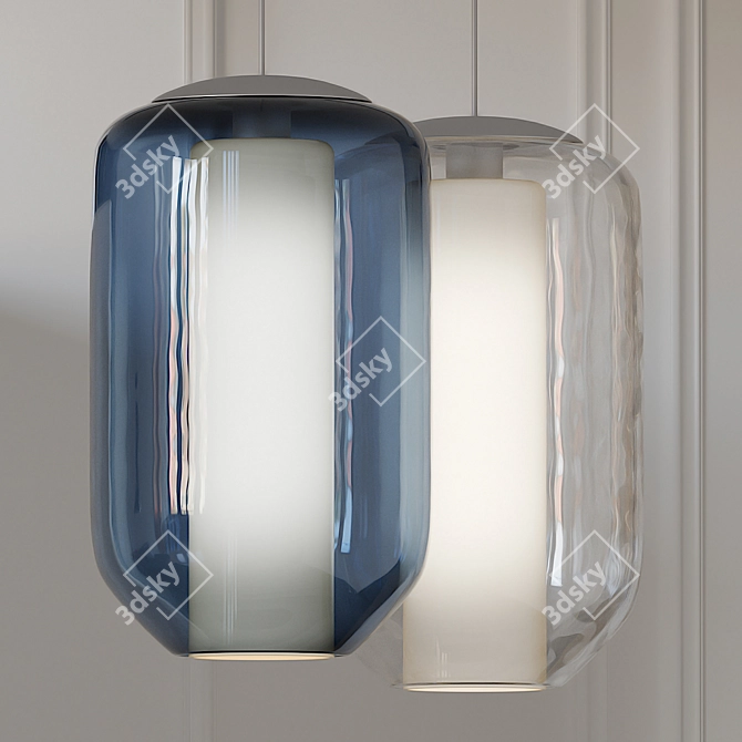 Elegant Mason Pendant Light 3D model image 1