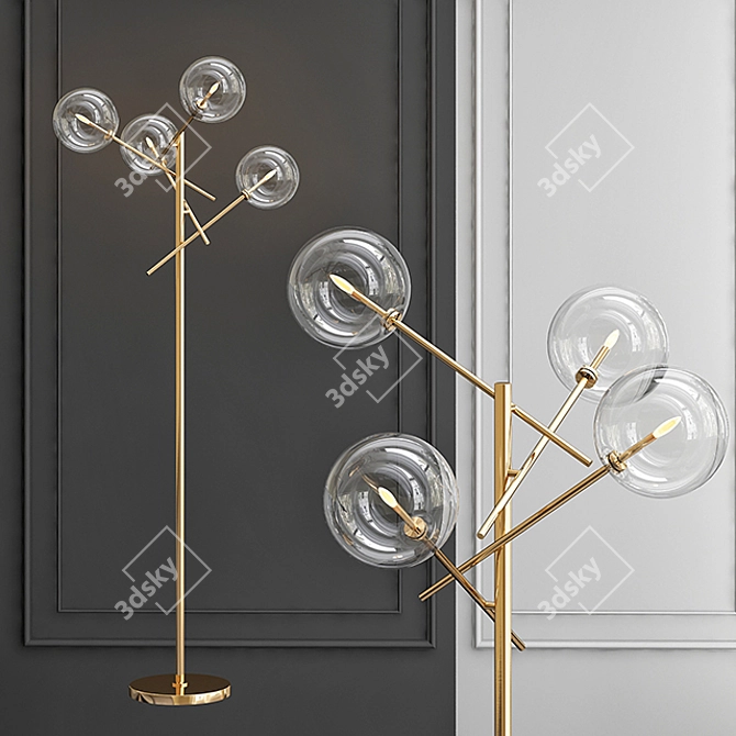 Gallotti & Radice Bolle Floor Lamp 3D model image 1