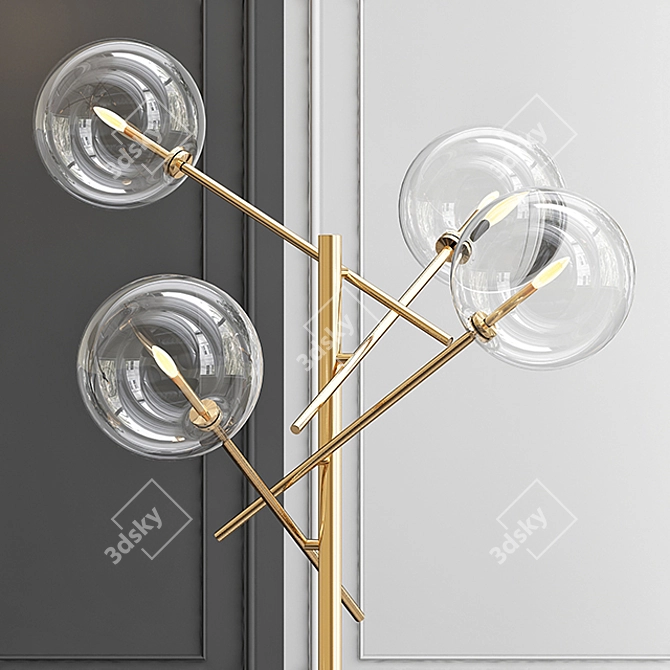 Gallotti & Radice Bolle Floor Lamp 3D model image 2