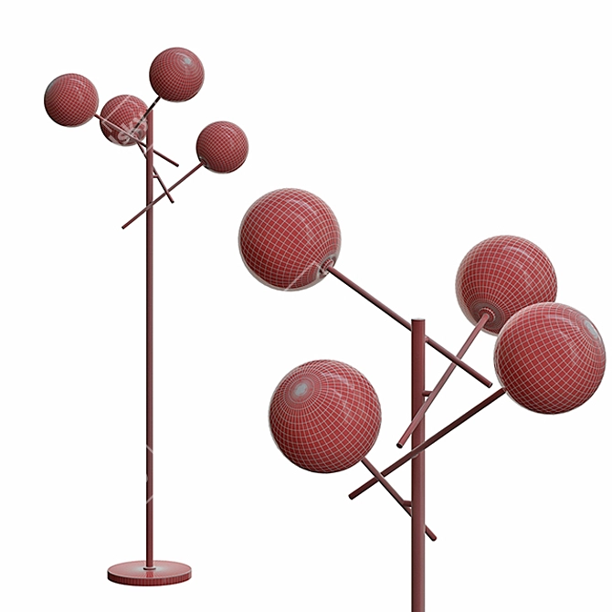 Gallotti & Radice Bolle Floor Lamp 3D model image 3