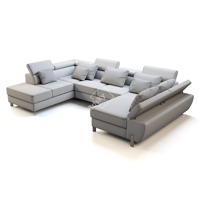 Majestic Molina XL Sofa 3D model image 2