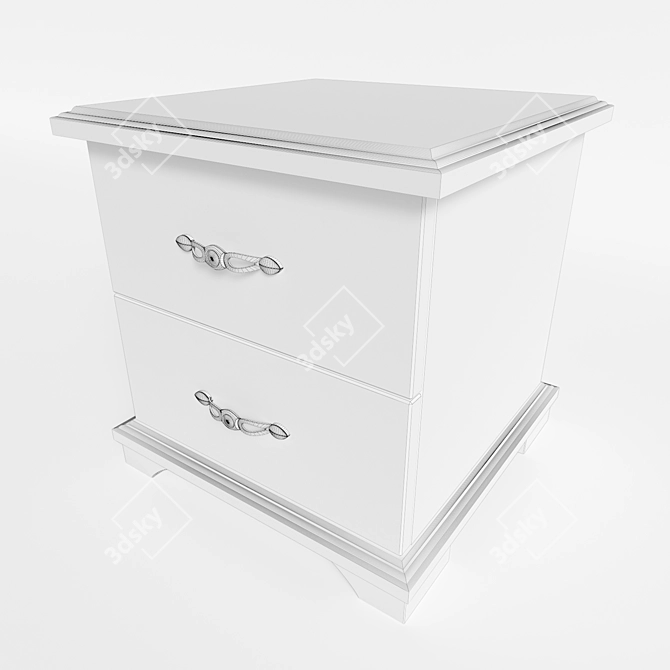 Modern Bedside Table - Elegant and Functional 3D model image 3