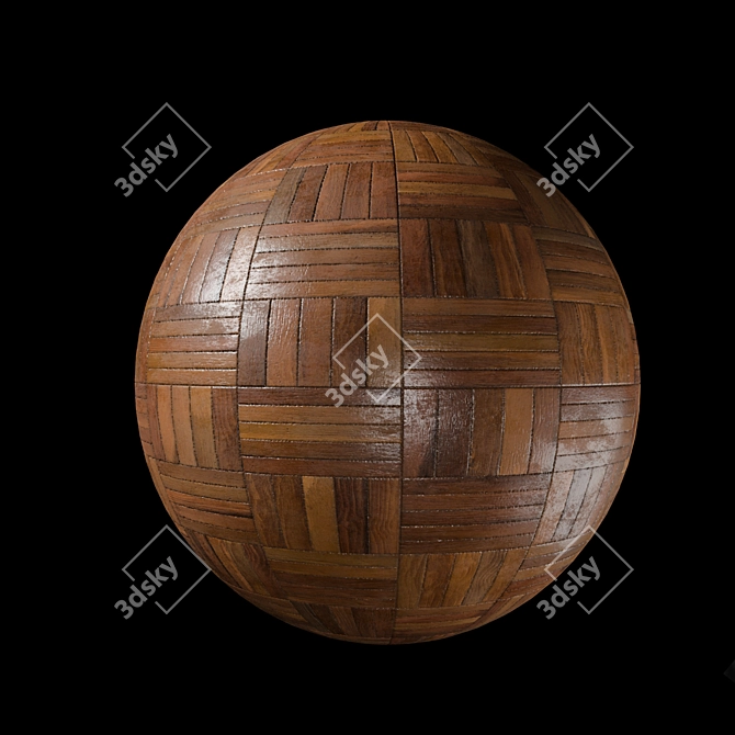 Elegant Parquet Flooring Solution 3D model image 1