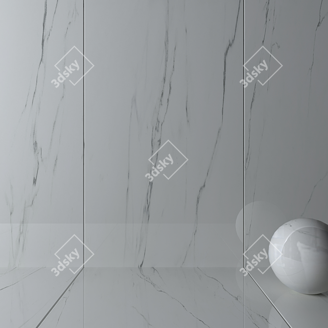 Flaviker Supreme Pure Statuario Wall Tiles 3D model image 2