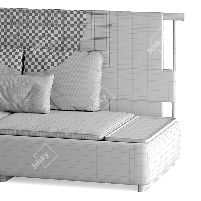 Indigo Oak Lan Sofa 3D model image 3