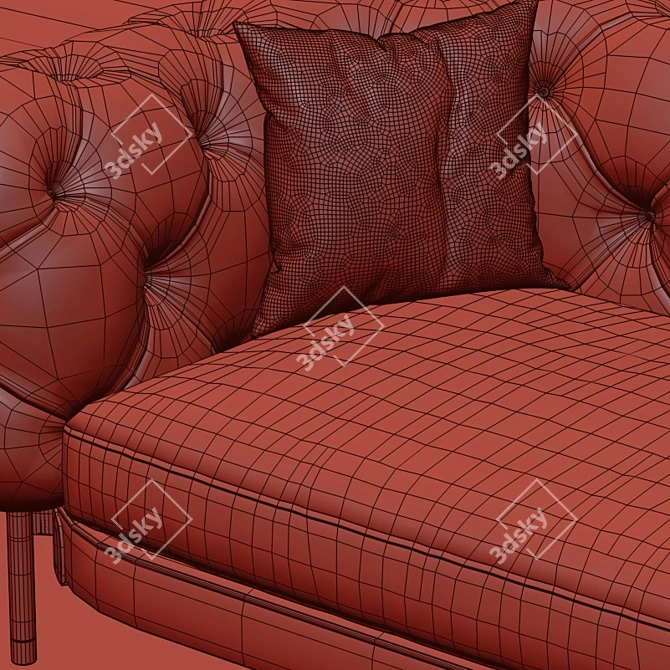 Luxurious Atenae Sofa by Cantori 3D model image 3