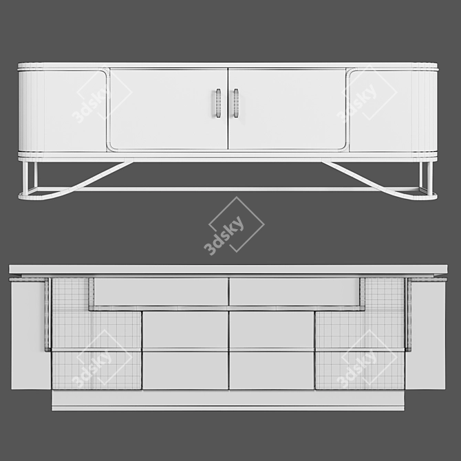 Luxury Art Deco Chests 3D model image 2