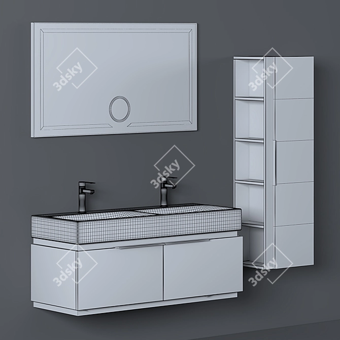 Bathroom Furniture Set | Omega 3D model image 3