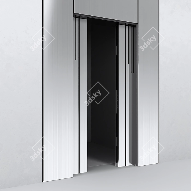 Sleek Elevator Door: Modern Design 3D model image 2