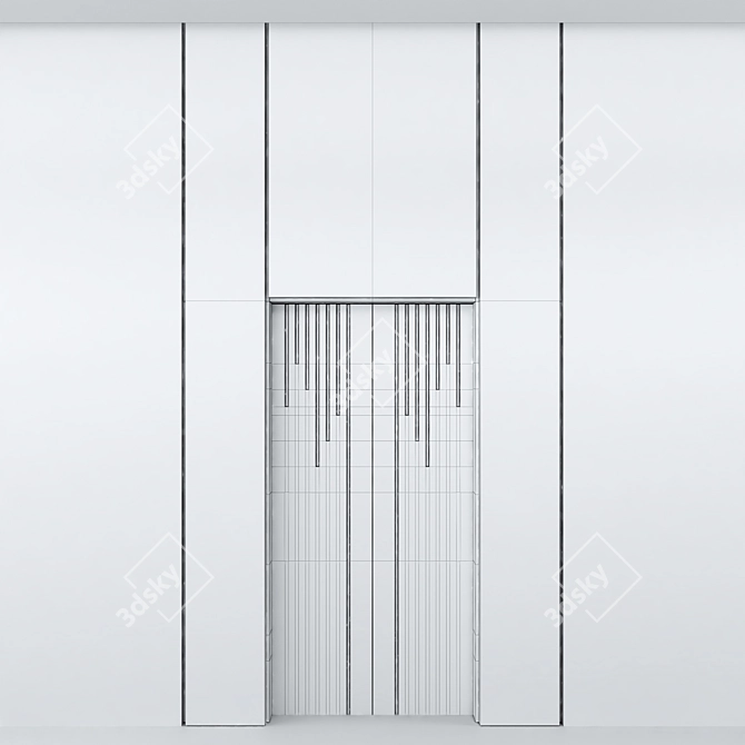 Sleek Elevator Door: Modern Design 3D model image 3