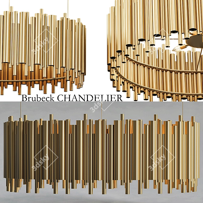 Brubeck Delightfull Chandelier 100 3D model image 1