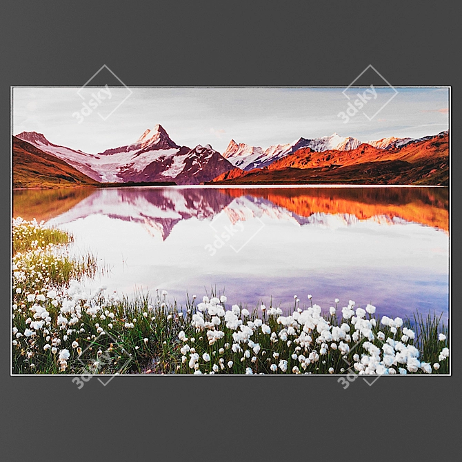 Elegant Photo Frame 3D model image 1