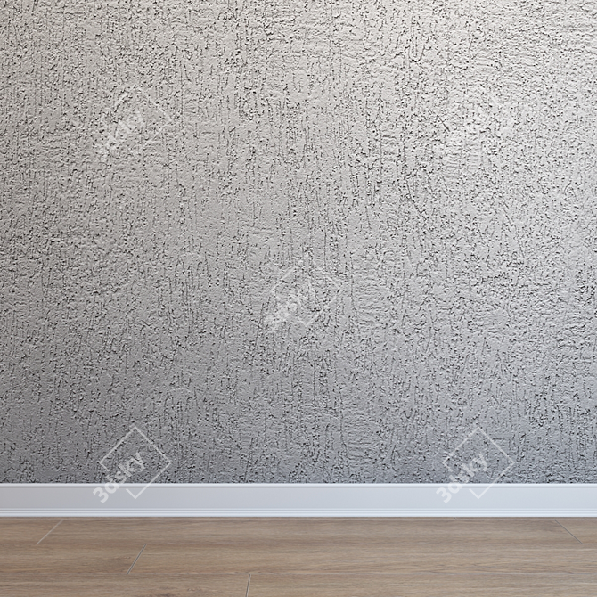 Seamless Stucco HD Texture 3D model image 1