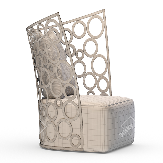 Icona Erba Italia Armchair - Elegant and Luxurious 3D model image 3